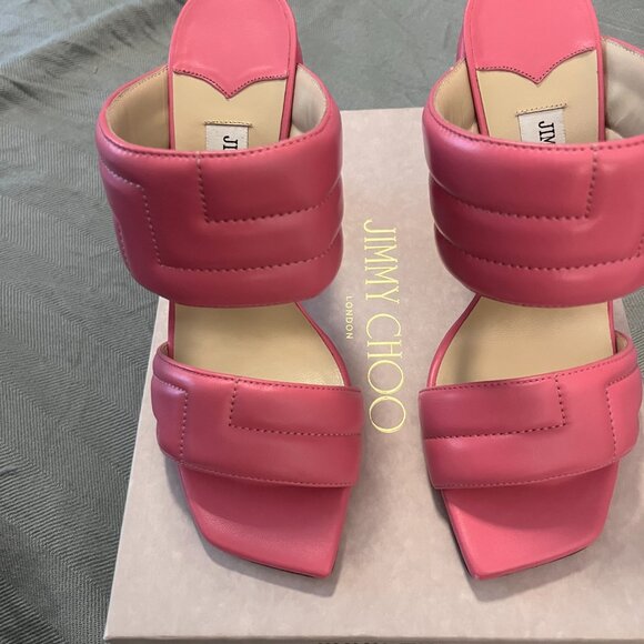 Jimmy Choo Themis Sandal 100 40 1/2 New in Box (9.5) Fits like an 8 1/2-9 - Picture 3 of 9